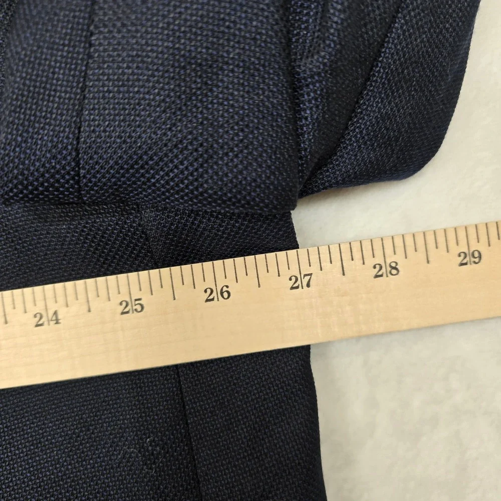 Joseph Abboud Sport Coat Mens 52L 52 Navy Blue Birdseye Blazer Exec‎ Fit Wool